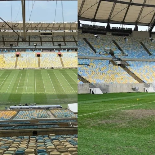O impacto da NFL no gramado do Maracanã, casa do Flamengo
