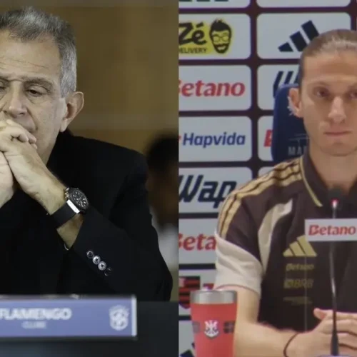 O susto que jornal da Espanha levou com críticas do presidente do Flamengo a Filipe Luís