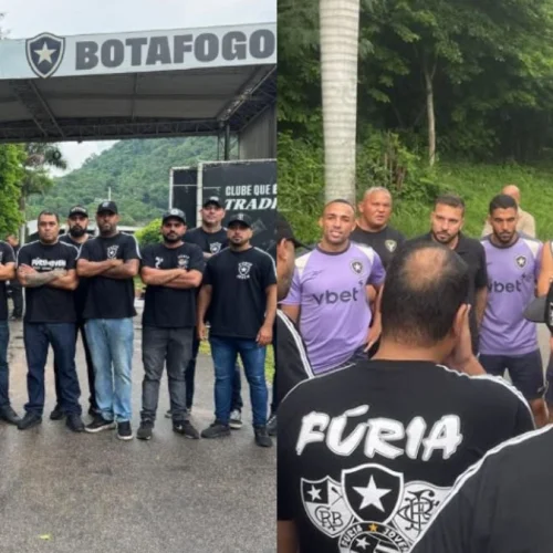 Organizada do Botafogo 'invade' CT antes de jogo contra o Flamengo