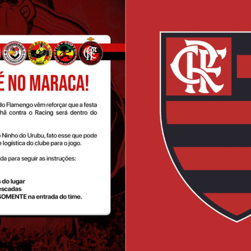 Organizadas do Fla se manifestam contra mobilização no CT hoje