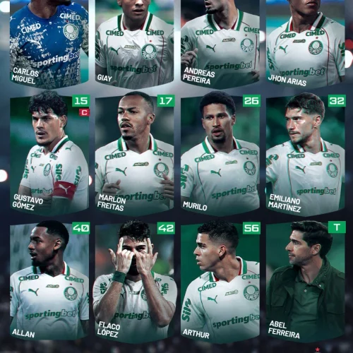 Palmeiras define escalação para jogo contra o Flamengo, pelo Brasileirão