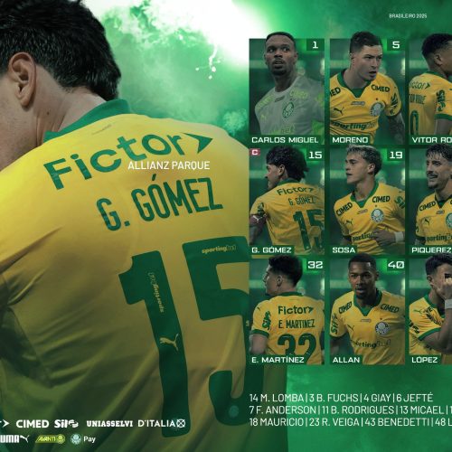 Palmeiras define escalação para jogo contra o Fluminense
