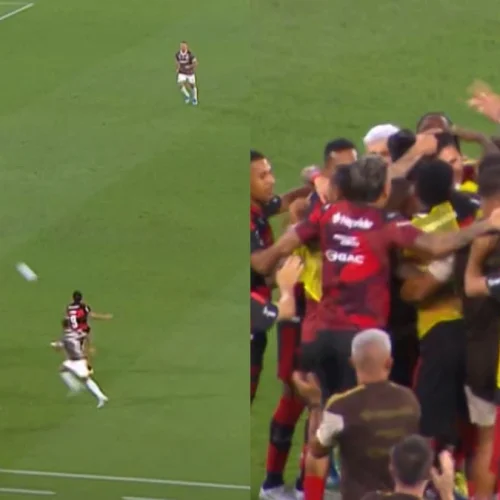 Pedro acerta chute inacreditável e marca 1º gol do Flamengo