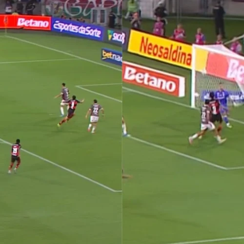 Pedro anota 'doblete' de peito e marca 2º gol do Flamengo