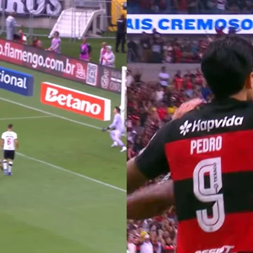 Pedro anota 'pintura' e marca 1º gol do Flamengo