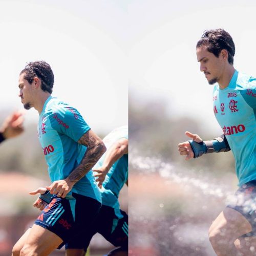 Pedro avança em recuperação e treina com elenco do Flamengo nesta quarta