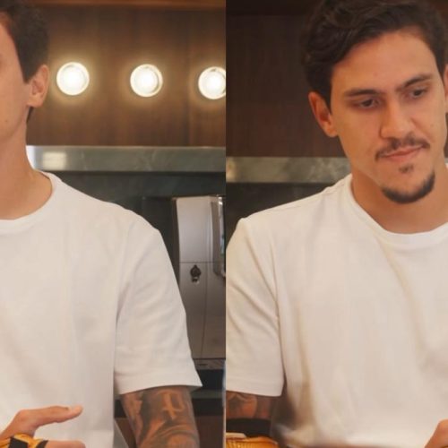 Pedro, do Flamengo, reage a sugestão de “leite” de jornalista e fecha parceria inusitada; veja vídeo