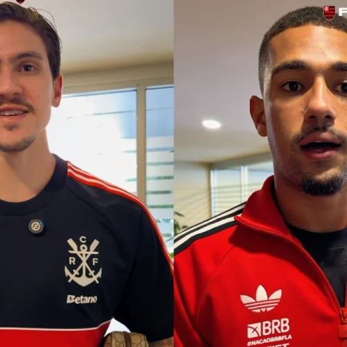 Pedro e Samuel Lino comemoram volta à Seleção em vídeo do Flamengo