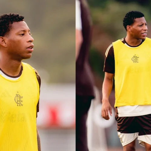 Plata treina em horário separado no CT do Flamengo hoje