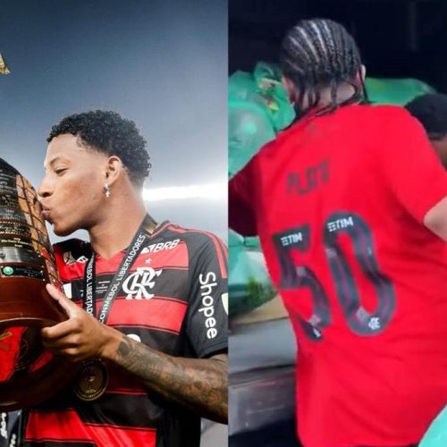 Plata usa premiações do Flamengo para levar diversão e solidariedade a comunidade do Rio de janeiro; veja vídeo