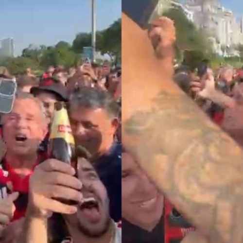 Presidente do Flamengo enlouquece nos braços da Nação