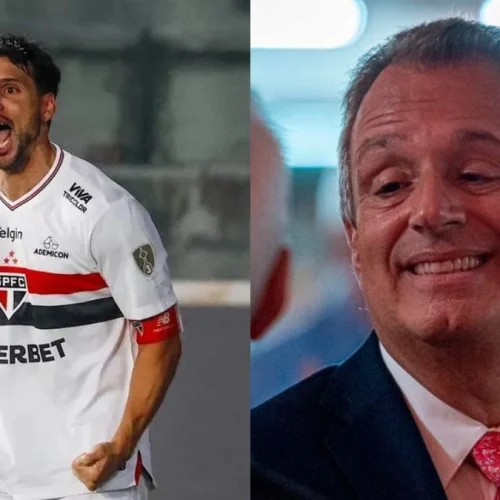 Presidente do Flamengo quebra silêncio sobre contratação de Calleri, do São Paulo