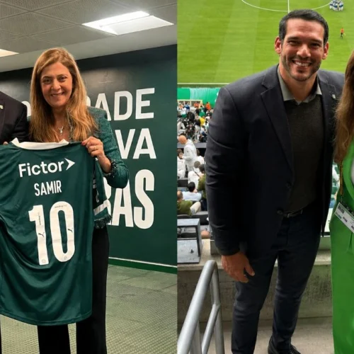 Presidente do Palmeiras estreita laços com mandatário da CBF