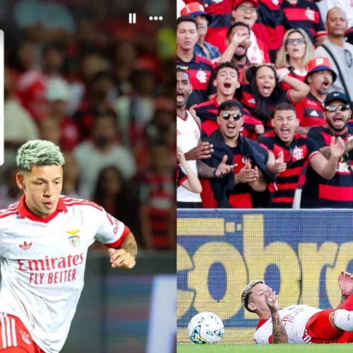 Prestianni quebra silêncio após marcação dura de jogadores do Flamengo