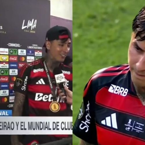 Pulgar, do Fla, dá resposta inusitada sobre lance com Palmeiras