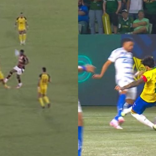 Qual é o critério? Jogador do Flamengo é expulso em lance idêntico ao Palmeiras