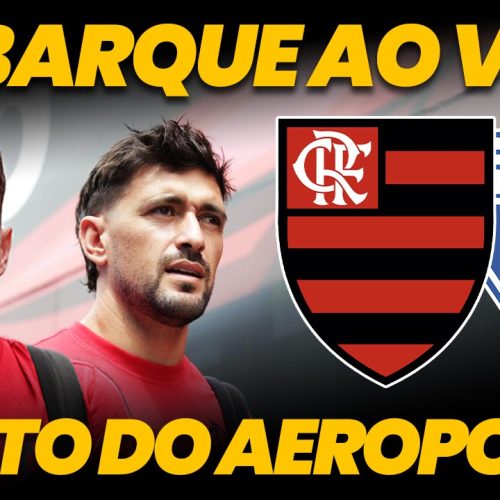 RUMO AO CEARÁ! Assista AO VIVO ao embarque do Flamengo para o jogo contra o Fortaleza, pelo Brasileirão