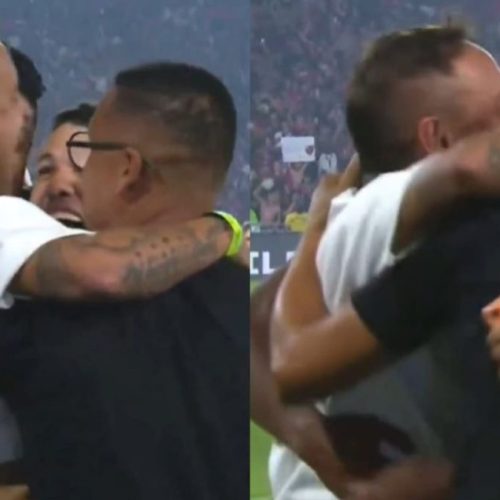 Rafinha protagoniza cena hilária após título do Flamengo