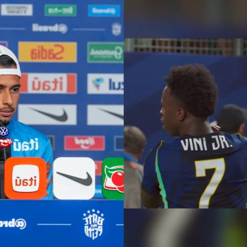 Reserva de Vini Jr. na Copa do Mundo compara ex-Flamengo a Neymar