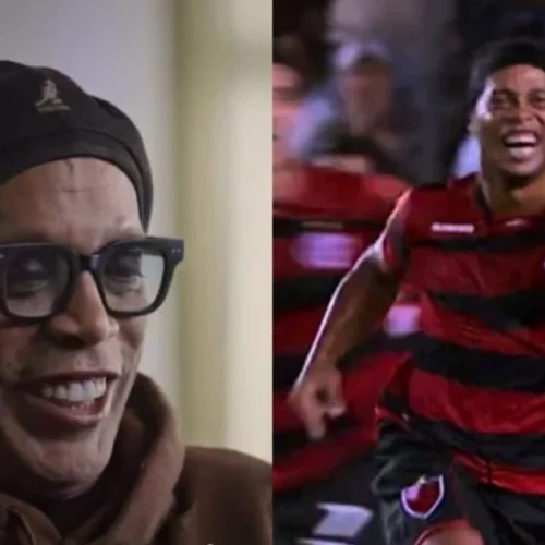 Ronaldinho conta bastidores de gol contra o Santos pelo Flamengo