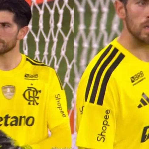 Rossi estreia novo uniforme de goleiro em jogo do Flamengo x Santos