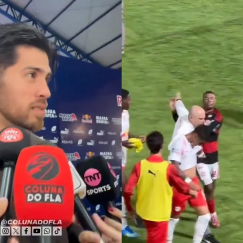 Rossi explica confusão no fim de Flamengo x Bragantino
