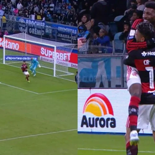 Royal acerta passe perfeito, e Carrascal marca 1º gol do Flamengo