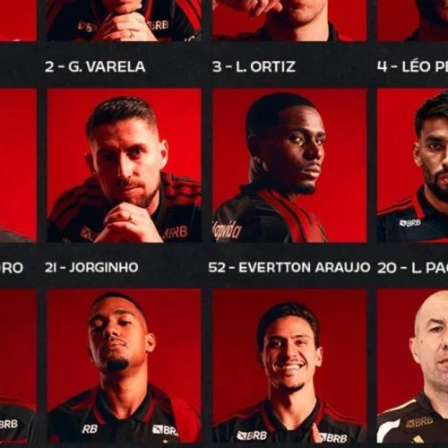 SAIU! Com Paquetá, Flamengo divulga escalação para jogo contra o Palmeiras, pelo Brasileirão