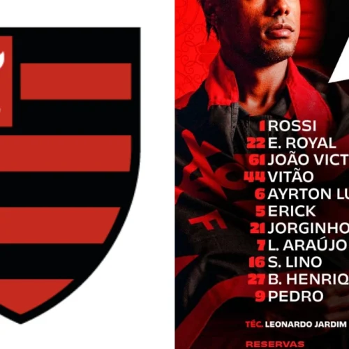 SAIU! Flamengo divulga escalação para jogo contra o River Plate