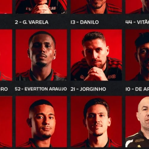 SAIU! Jardim define escalação para jogo do Flamengo x Corinthians