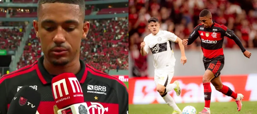 Samuel Lino e a sinceridade sobre vaga no time titular após jogo do Flamengo