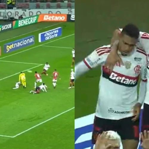 Samuel Lino marca 1º gol do Flamengo
