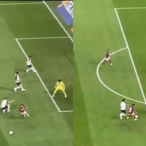 Samuel Lino se irrita com atitude de Arrascaeta em jogo do Flamengo x Corinthians