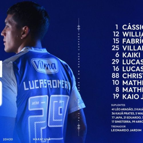 Sem Gabigol, Cruzeiro divulga escalação para jogo contra o Flamengo, pelo Brasileirão