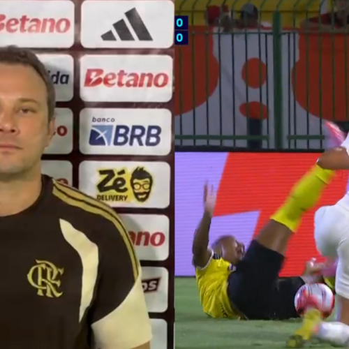 Técnico desabafa sobre expulsão de Carbone no jogo do Flamengo x Volta Redonda