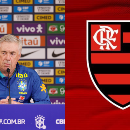 Técnico do Brasil, Ancelotti marca presença em jogo do Flamengo x Botafogo