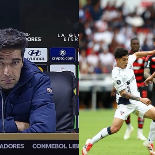 Técnico do Palmeiras, Abel Ferreira cita Flamengo para exaltar LDU após derrota na Libertadores