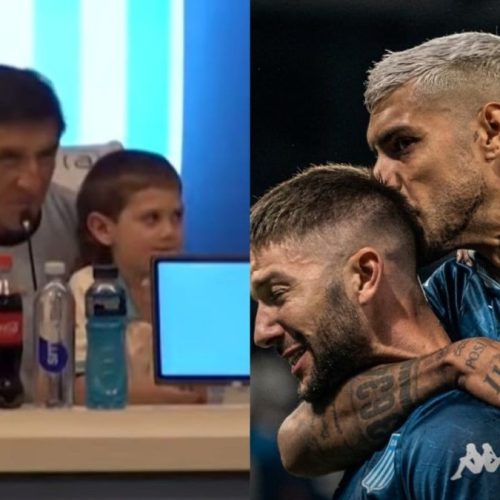 Técnico do Racing cutuca Filipe Luís antes de jogo com Flamengo