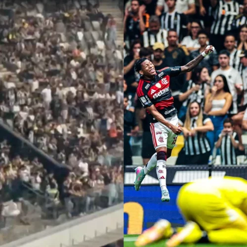 Torcedores do Atlético-MG abandonam jogo contra o Flamengo e vão embora no intervalo
