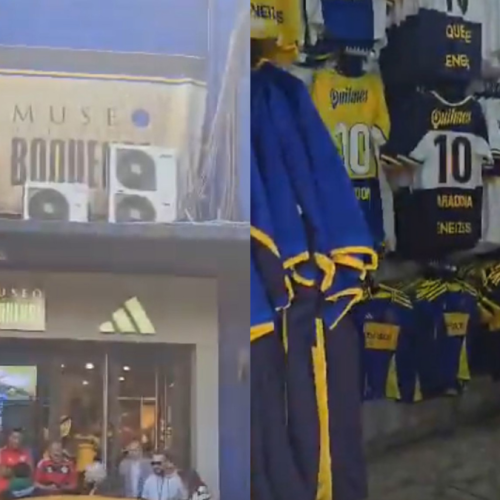 Torcedores do Boca Juniors abraçam Flamengo antes de jogo contra Racing