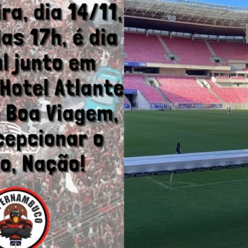 Torcida do Flamengo em Pernambuco prepara ‘AeroFla’