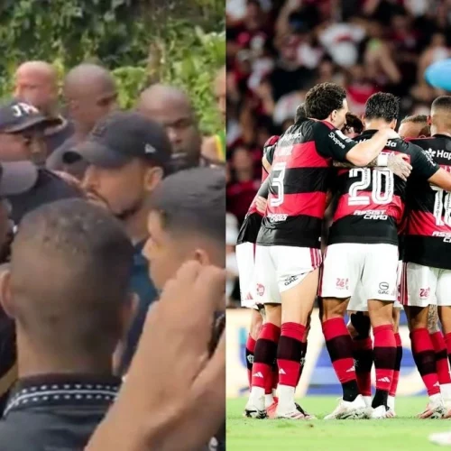 Torcida organizada protesta no CT do Botafogo após derrota para o Flamengo