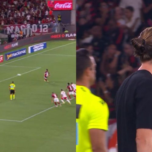 VÍDEO | Arrascaeta marca de pênalti e faz Flamengo 1 x 1 Internacional