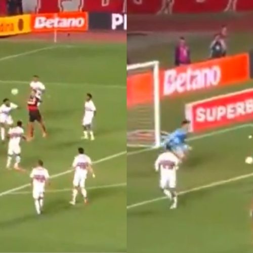 VÍDEO | Plata faz golaço, e Flamengo abre o placar contra o São Paulo