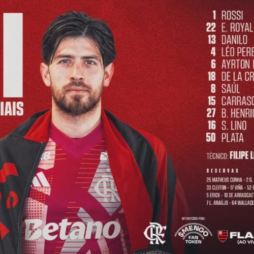 Veja escalação do Flamengo para jogo de hoje, contra o Sport!