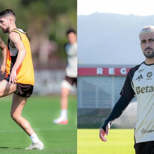 Veja os bastidores do clima quente dos treinos do Flamengo no Ninho do Urubu