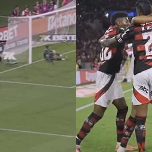 Vídeo | Bruno Henrique aproveita rebote, marca ‘doblete’ e faz 2º gol do Flamengo x Sport