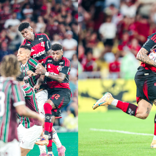 Vídeo | Cebolinha faz gol de cabeça e diminui placar no jogo do Flamengo x Fluminense