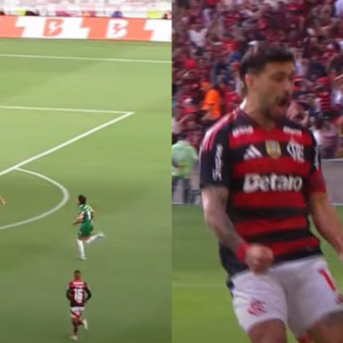 Vídeo | Pedro acha passe genial, e Arrascaeta marca 1º gol do Flamengo em jogo contra o Palmeiras