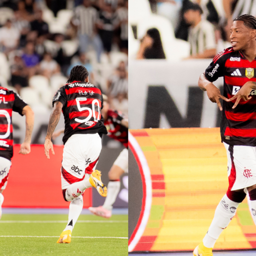 Vídeo | Plata entra, dá um toque na bola e faz 3º gol do Flamengo sobre Botafogo